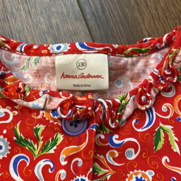 Hanna Andersson long sleeve size 130cm/8 US dress - Picture 2 of 5